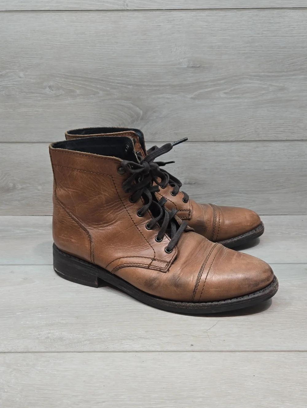Thursday Everyday Mens Captain High Top Leather Oxford Boots Shoes Sz 11